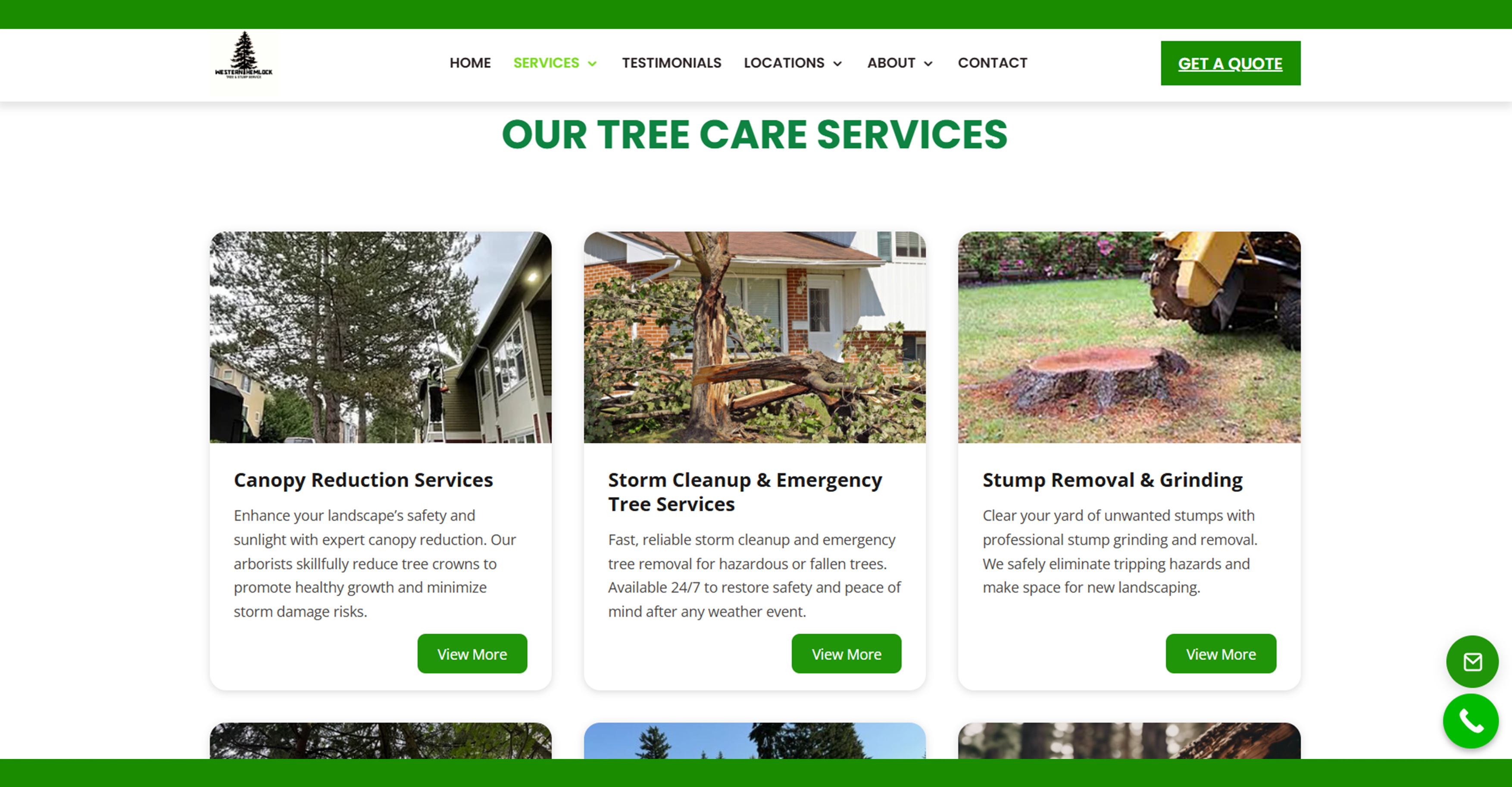 Western Hemlock Tree & Stump Service screenshot